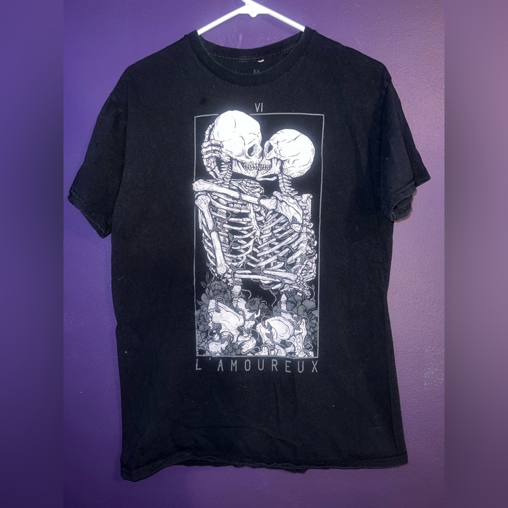 gothic black graphic tee